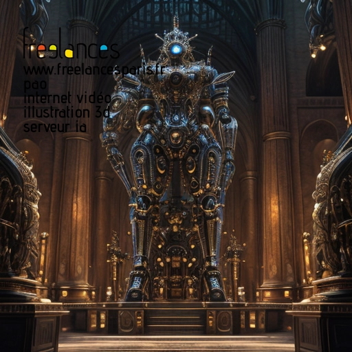 Pao internet vidéo illustration 3d serveur intelligence générative freelance paris studio de création 63VGVGA0